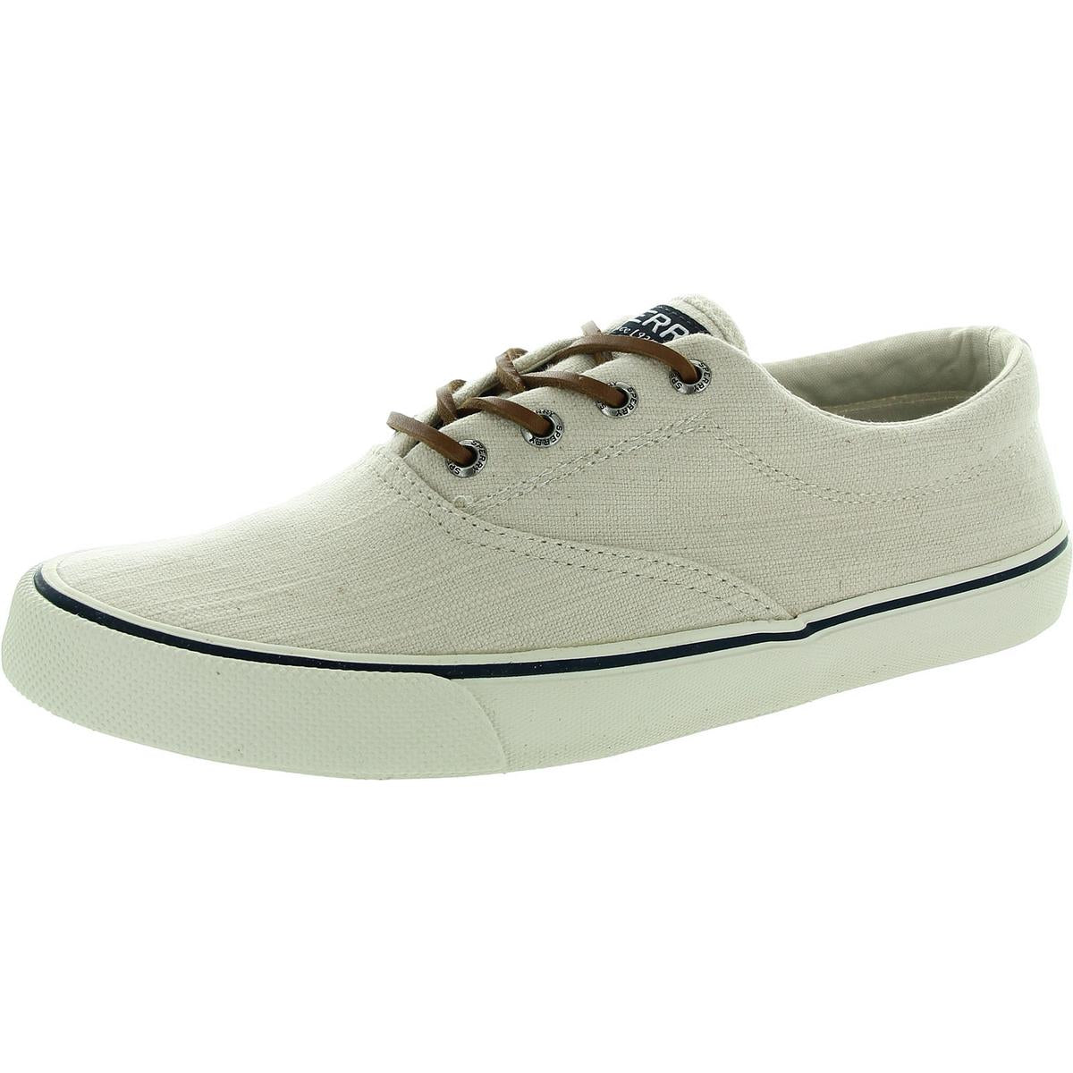 

Striper Baja Linen Mens Comfort Insole Canvas Повседневные и модные кроссовки Sperry, слоновая кость