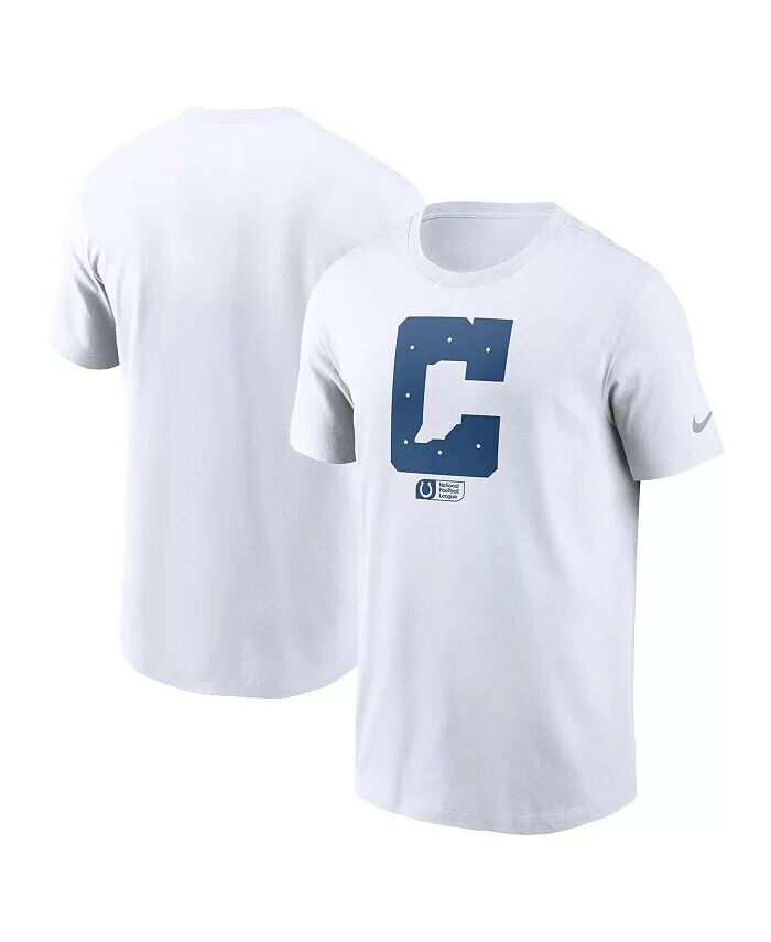 

Мужская белая футболка Indianapolis Colts Faded Essential Nike, белый