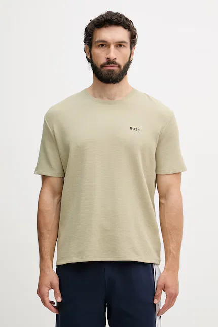 Футболка Waffle T-Shirt BOSS, зеленый