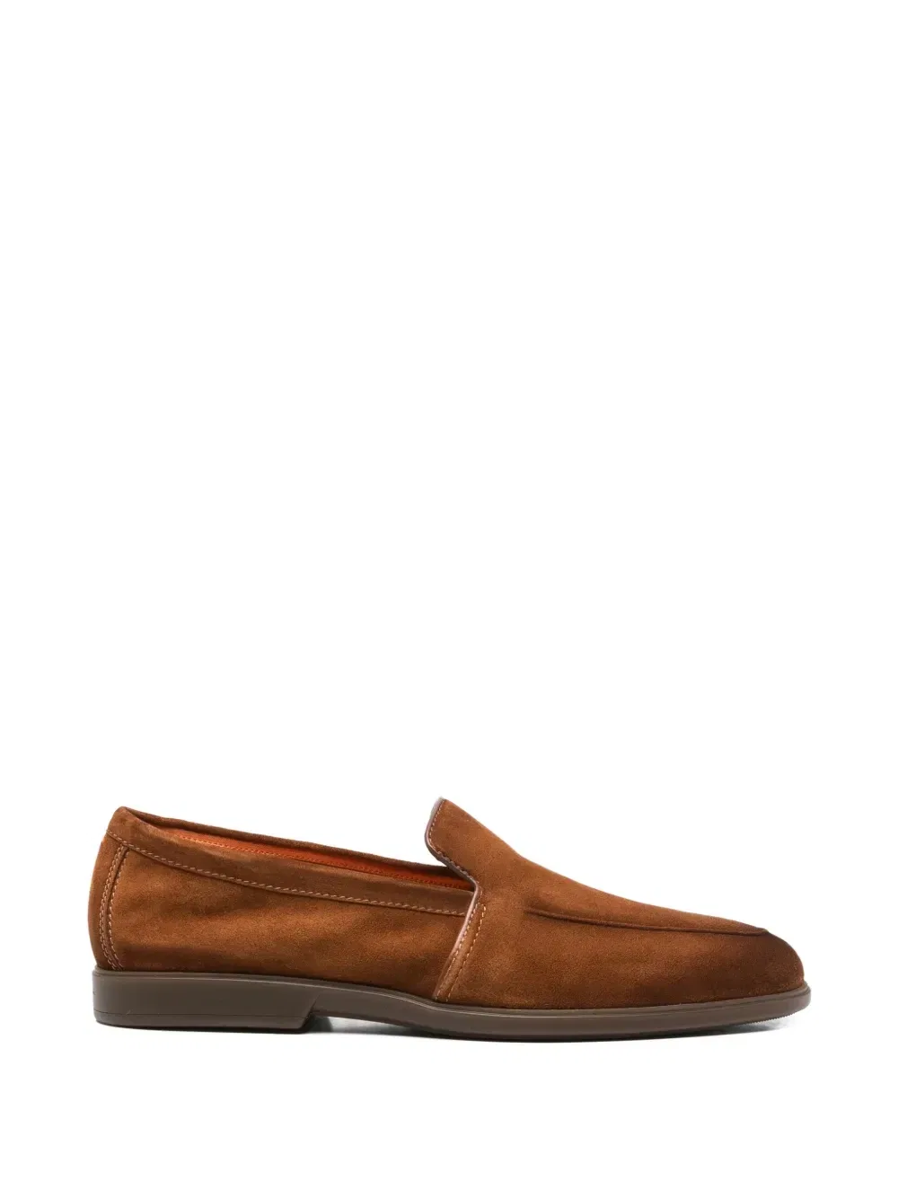 Лоферы без застежки Santoni, коричневый