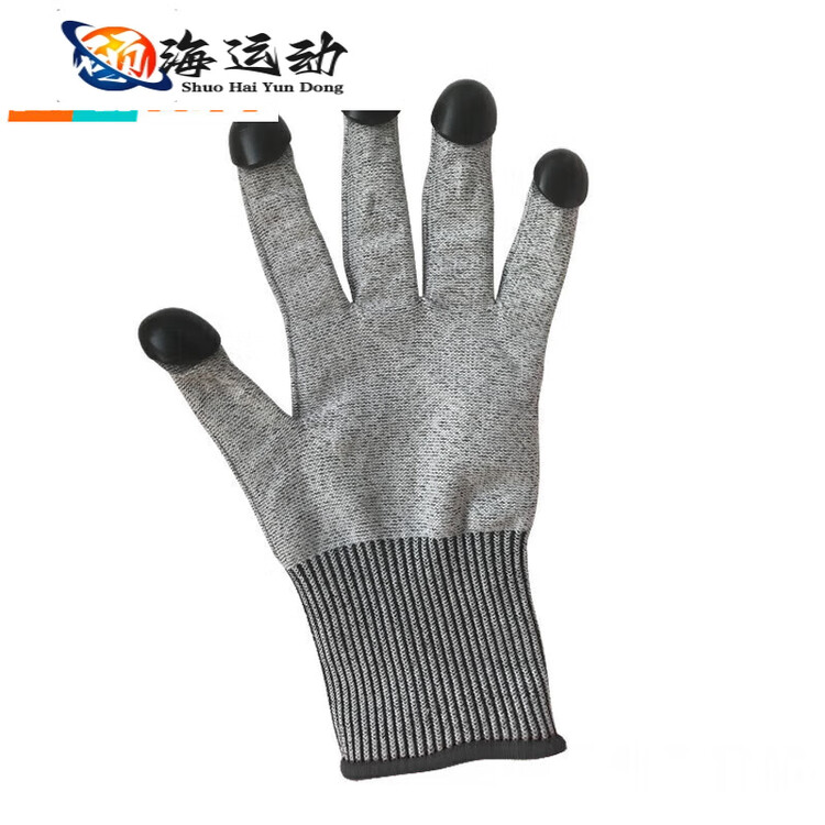 

He Jiagong ZKHE5 Level Anti-Cutting перчатки для шорт-трека, соревнования, усиленная стальная проволока, черные, XXS