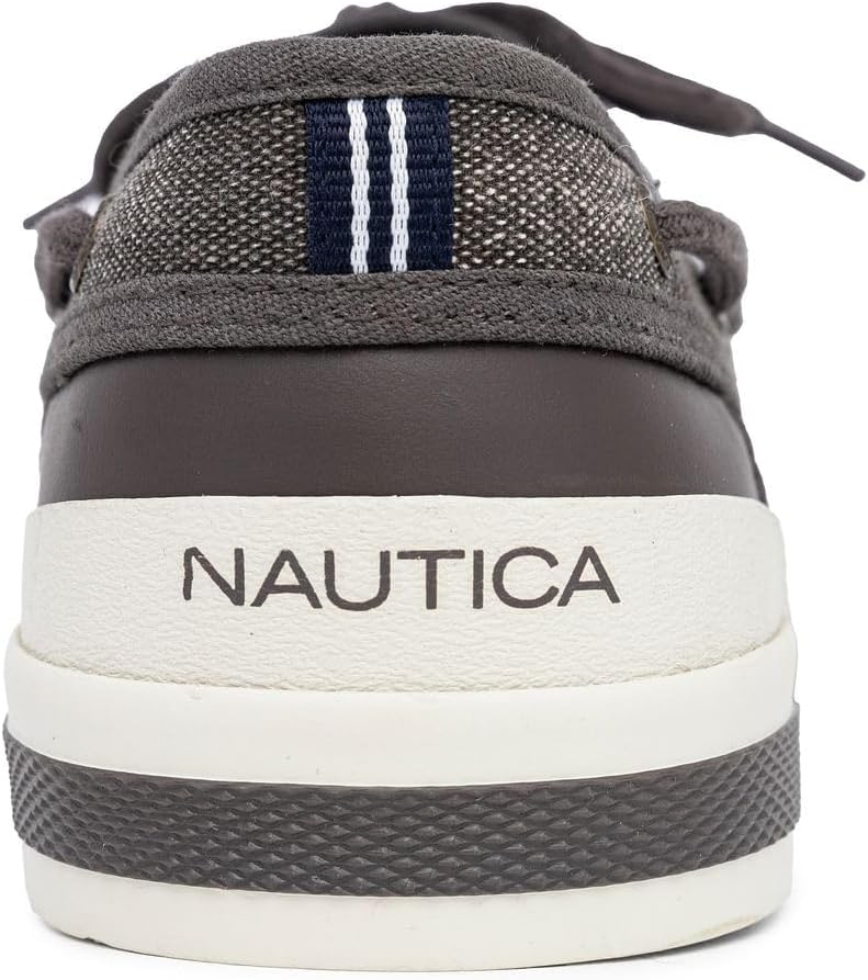 Мужские повседневные топсайдеры Nautica, лоферы с мок-ноу и мягкой стелькой, кроссовки в морском стиле, шоколадный — фото 3