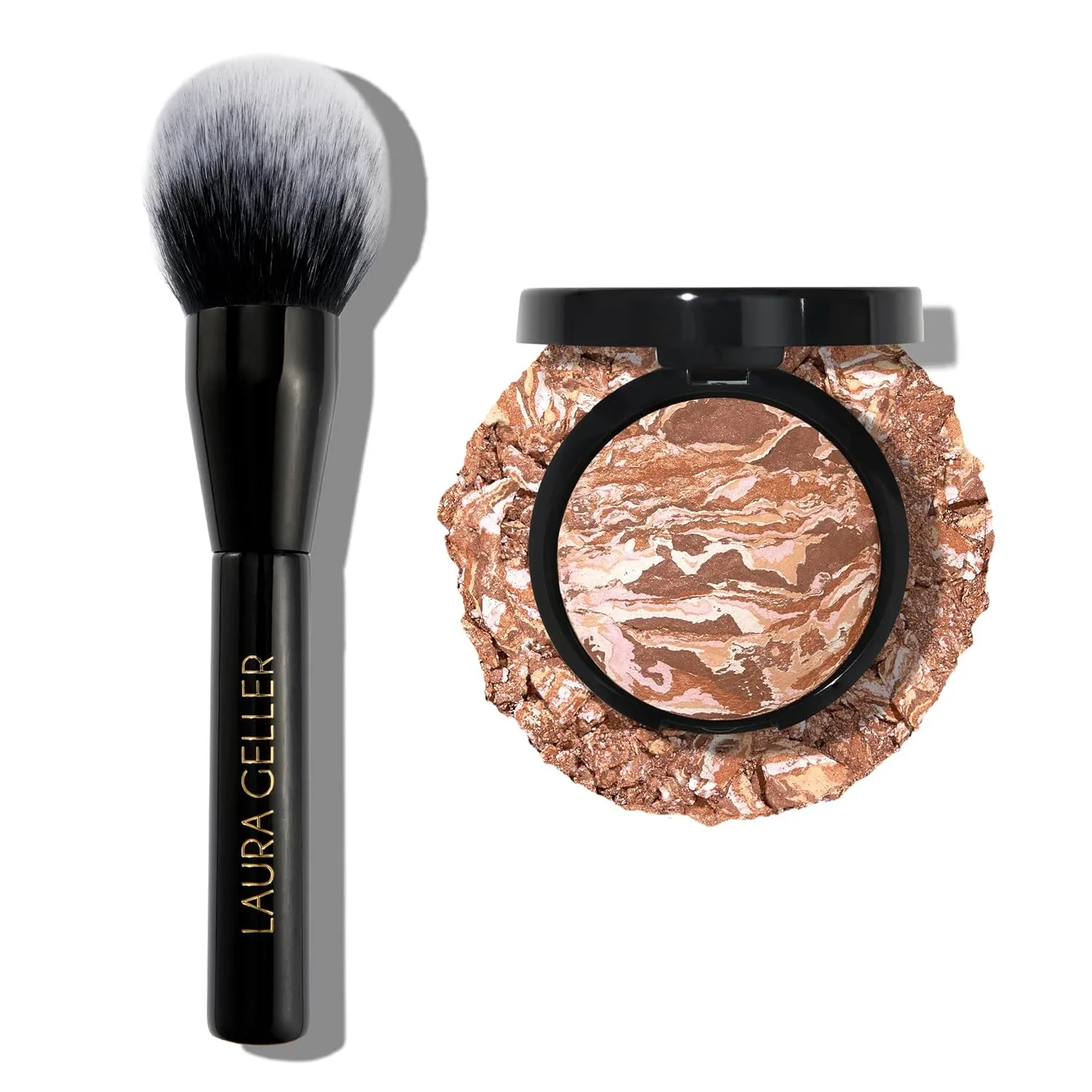 Универсальная кисть для бронзера Laura Geller New York Bronze-n-Brighten, средняя и классическая., Medium + Classic Bronzer Brush