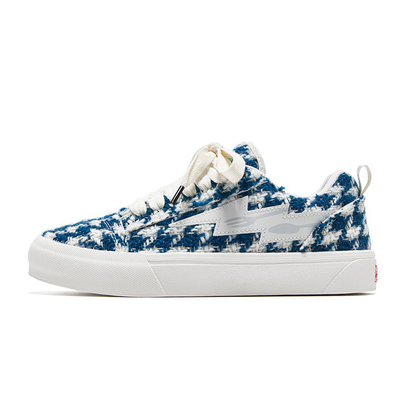 

TINMUU Низкие скейтерские кроссовки унисекс Blue Houndstooth, цвет Blue Houndstooth