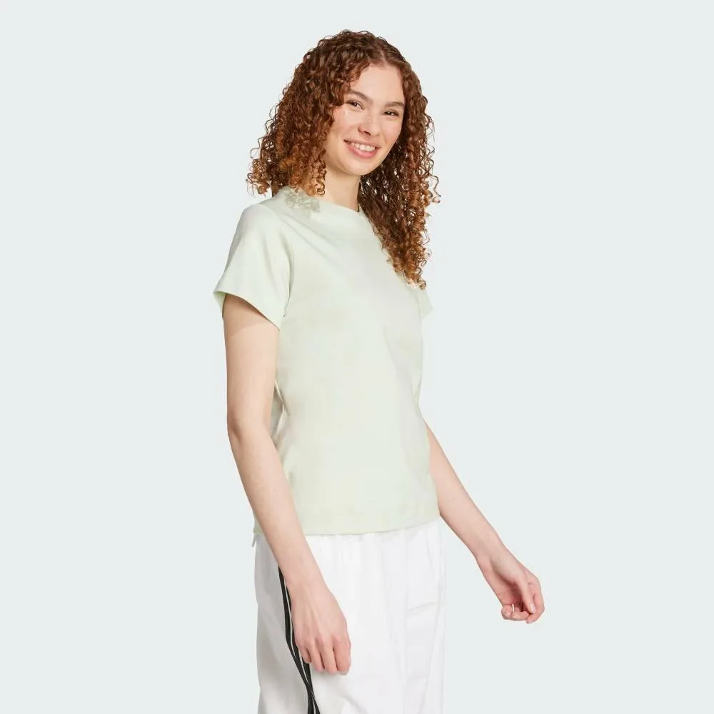 Футболка с коротким рукавом с графическим изображением кошки Adidas, green — фото 3