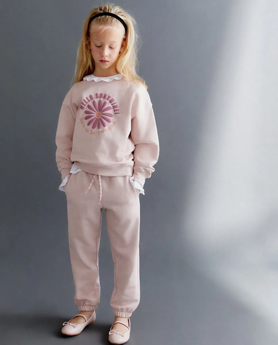 

Базовые флисовые штаны для девочек Kids El Corte Inglés, розовый