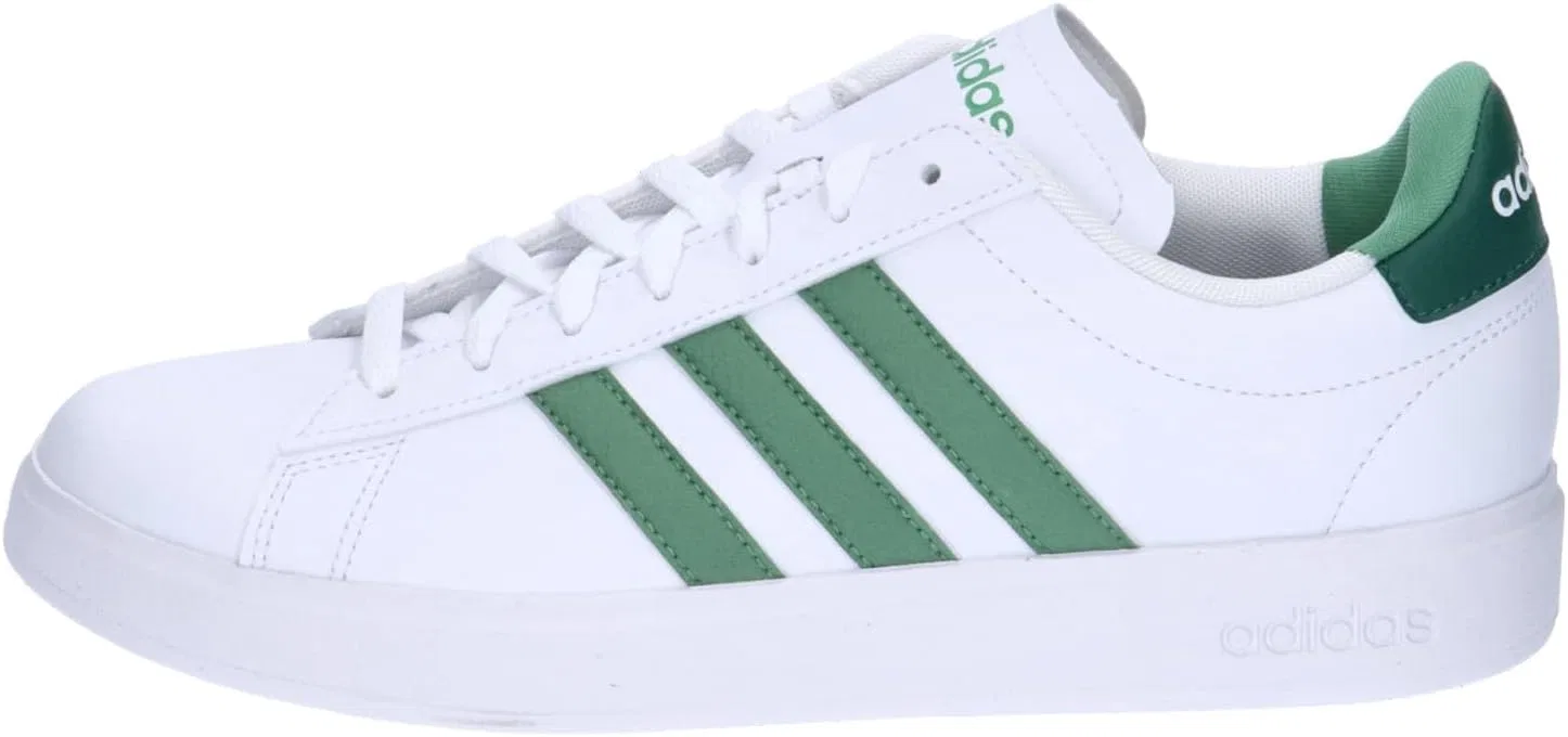Мужские кроссовки Adidas Low Grand Court 2.0, Ftwr White Preloved Green Collegiate Green — фото 2