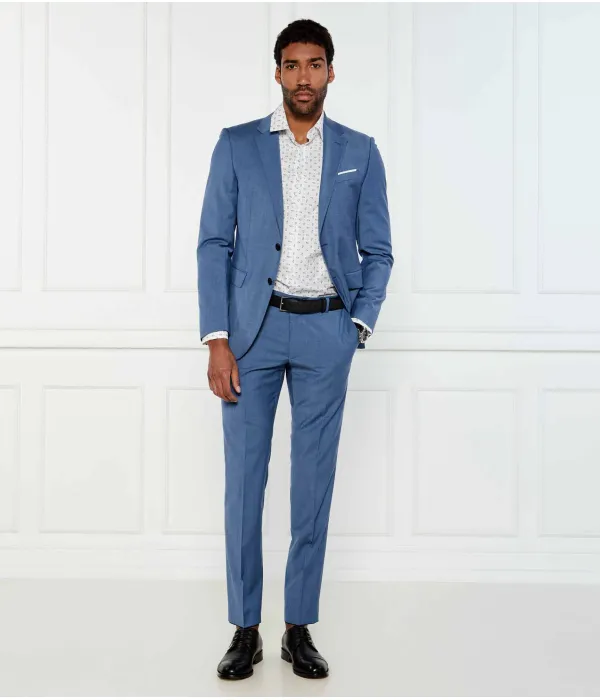 Рубашка H-hank-s-kent-c1-232 Slim fit Boss, белый — фото 2