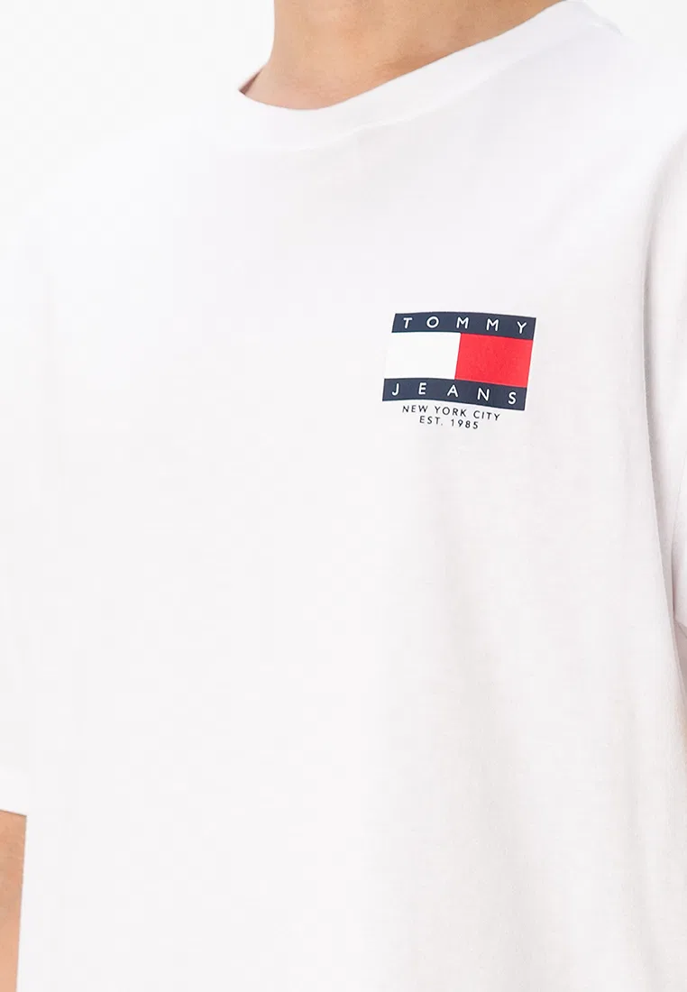 Футболка с флагом, короткий рукав, Signature Tommy Hilfiger, белый — фото 3