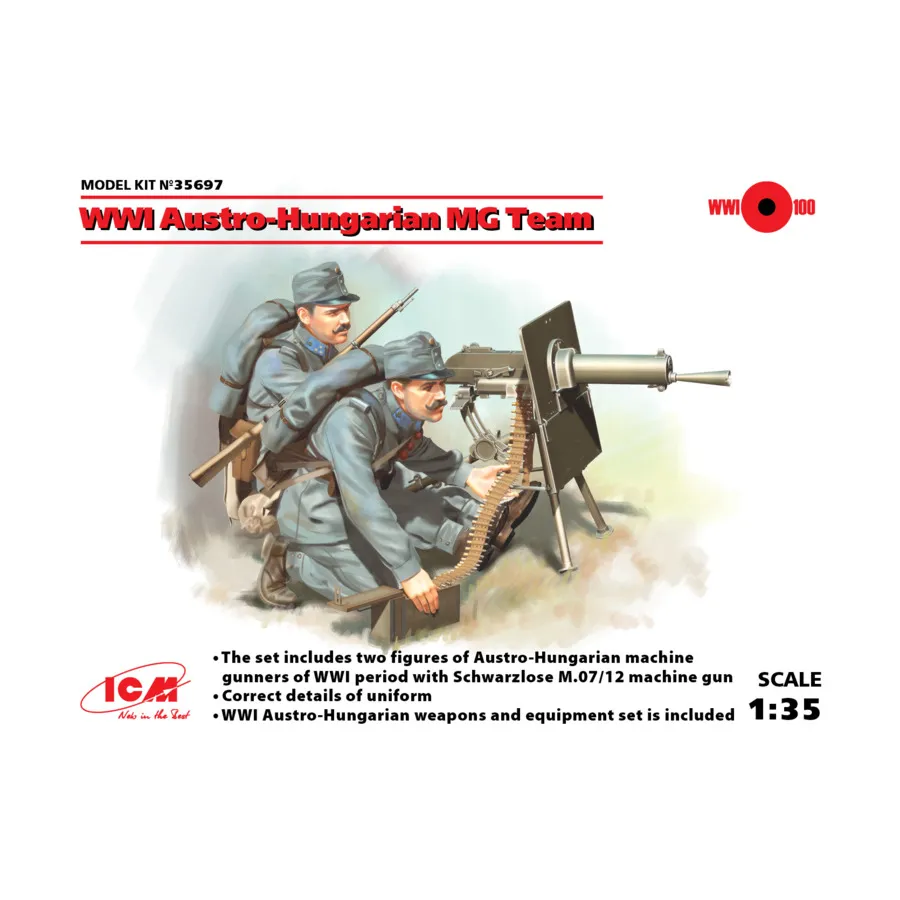 

Австро-венгерская пулеметная команда Первой мировой войны, Military Models 1/35 Scale (ICM)