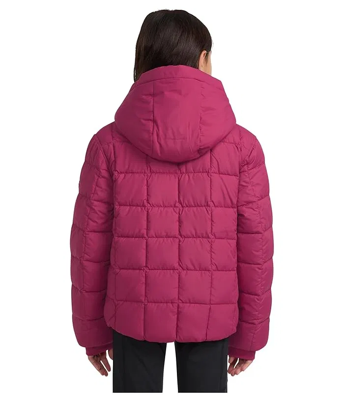 Пуховик Midweight Puffer Jacket abercrombie kids, Magenta Haze — фото 2