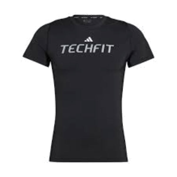 

Футболка techfit graphic футболка азиатские размеры Adidas, черный