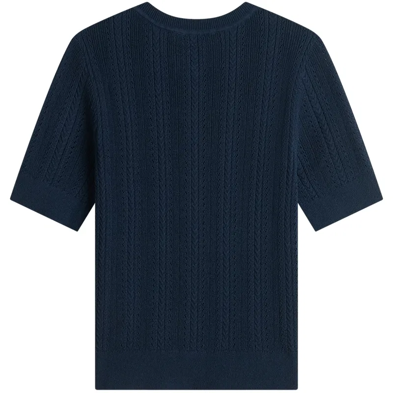 Джемпер женский с круглым вырезом Tommy Hilfiger красный — фото 4
