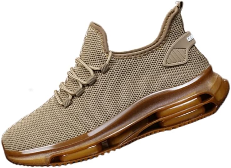 

Мужские кроссовки большого размера - стильные сетчатые легкие дышащие для бега, походов и повседневной носки Hoalox, хаки