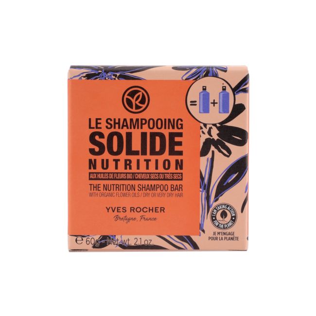 

Solide Nutrition твердый шампунь для волос Yves Rocher, 60 гр