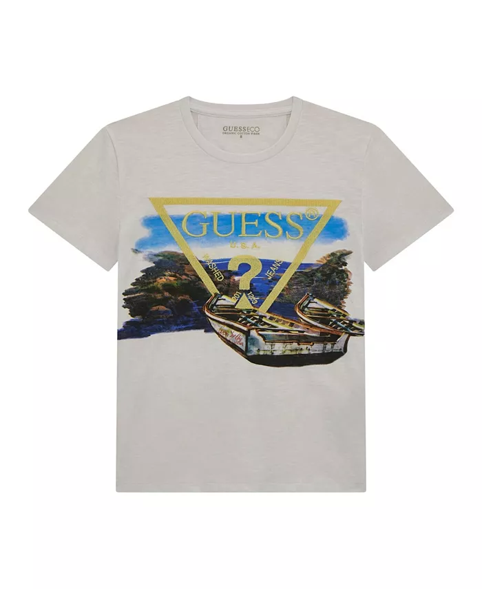 

Футболка с коротким рукавом и вышитым логотипом Big Boys GUESS