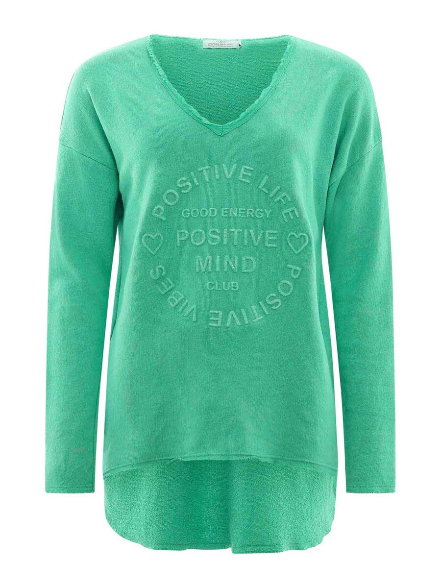 

Свитер Zwillingsherz Sweatshirt Positive Mind, мятный