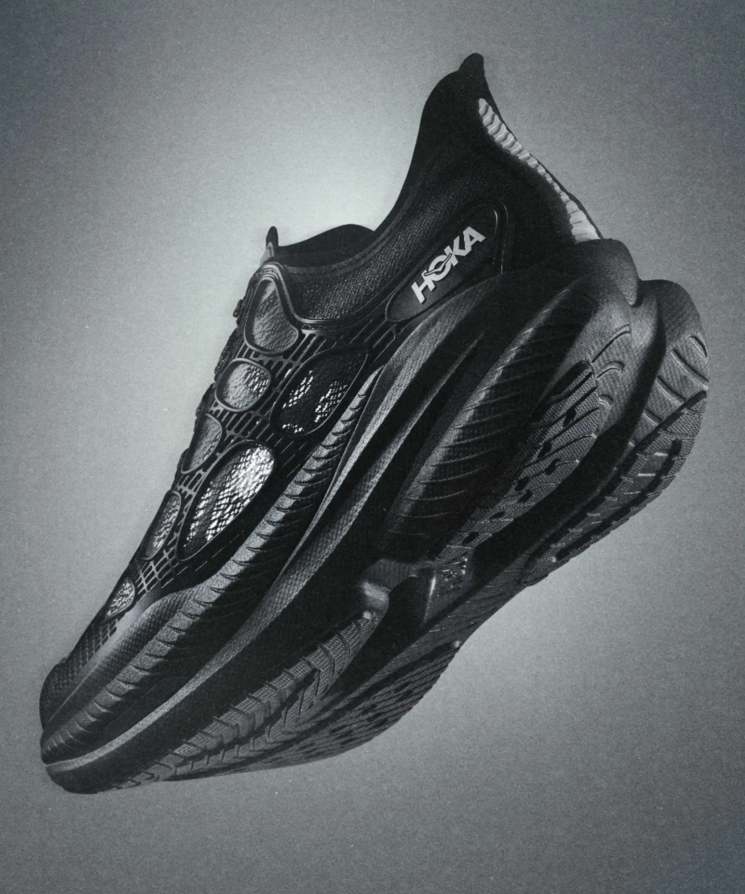 Унисекс кроссовки HOKA MACH X CAGED для бега чёрные — фото 3
