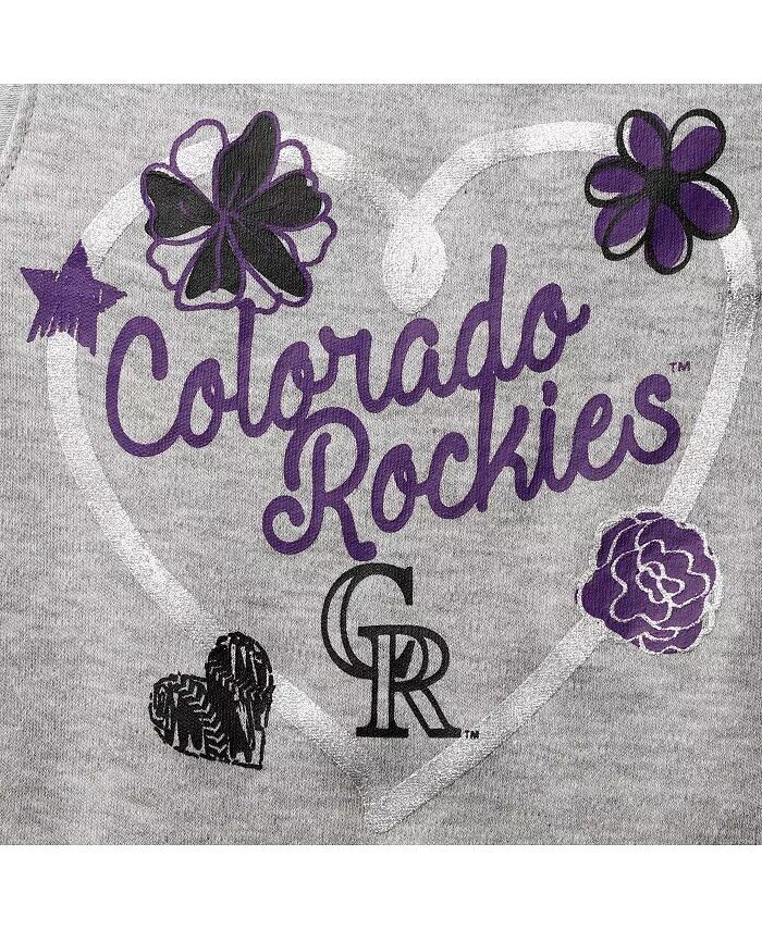 Комплект из 3 боди Colorado Rockies для новорожденных и младенцев, черный, фиолетовый, серо-коричневый Outerstuff — фото 3