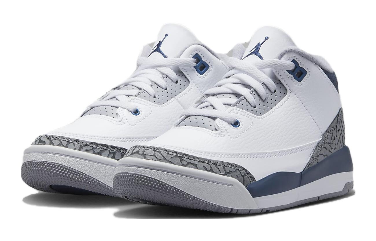 Jordan Air Jordan 3 Детские кроссовки для скейтбординга PS, White — фото 3