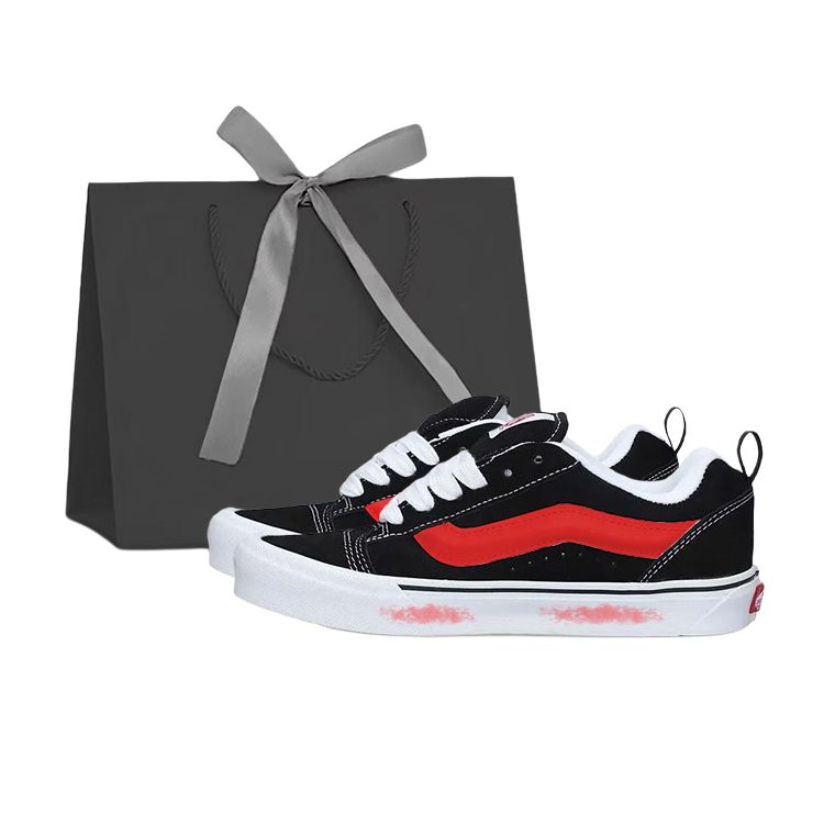 

Knu Skool износостойкие и легкие низкие кроссовки для скейтбординга Unisex Vans, красный