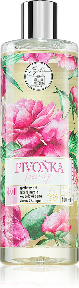 

Гель для мытья тела и волос Flower Line Peony Bohemia Gifts & Cosmetics, 400 мл