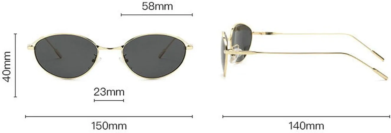 

Солнцезащитные очки COTIA Retro Small Oval для женщин, винтажные, в форме «кошачий глаз», с металлической оправой, модный дизайн для мужчин, в стиле хип-хоп, Blue