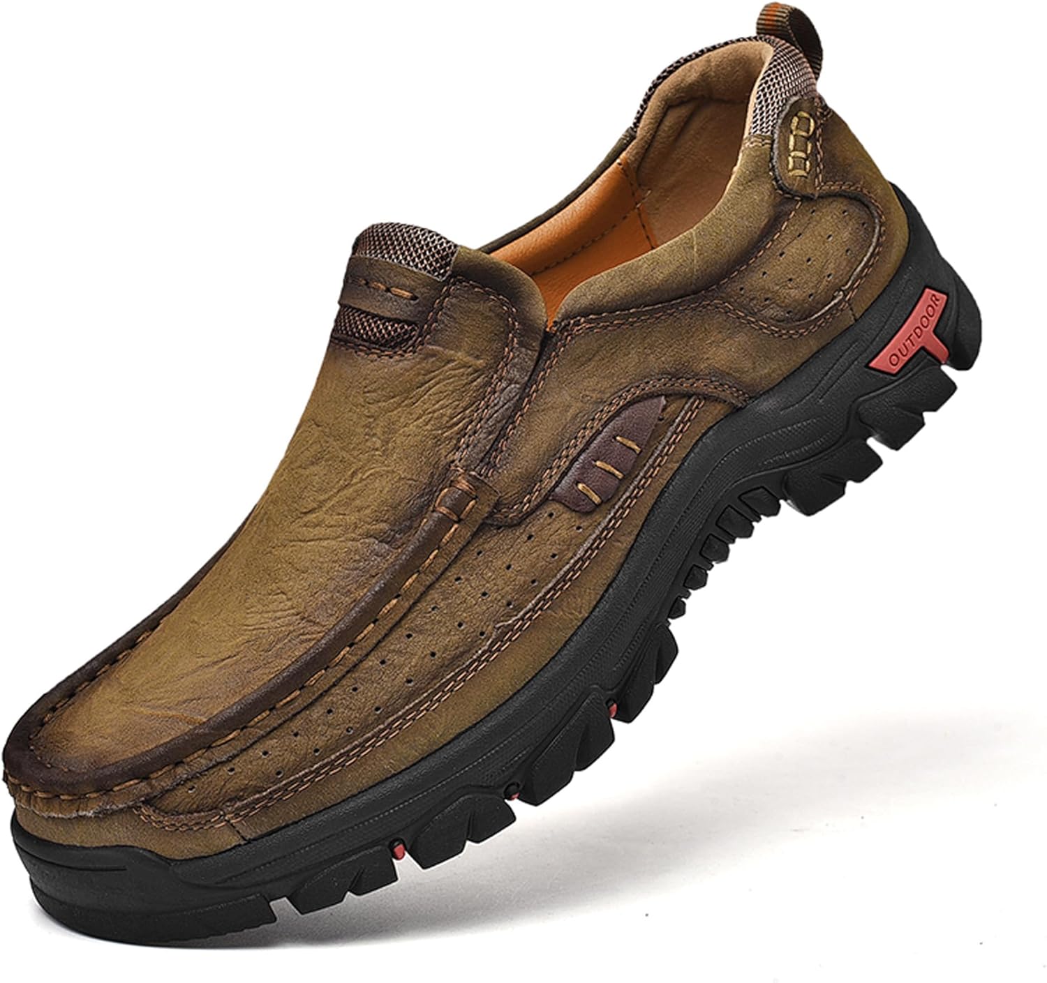 

Мужские деловые и повседневные офисные туфли из телячьей кожи, легкие модель с широкой колодкой, лодочные туфли Wurmiuhd