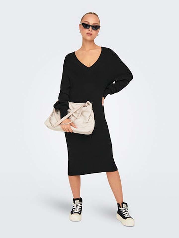 

Платье до колена ONLY Strickkleid, черный