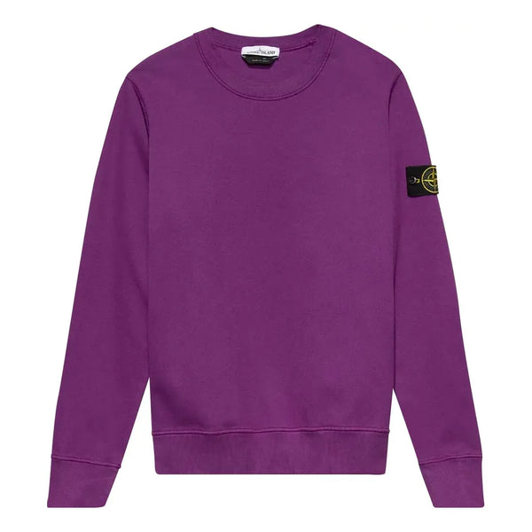 

Куртка badge logo crewneck sweatshirt 'magenta' Stone Island, фиолетовый