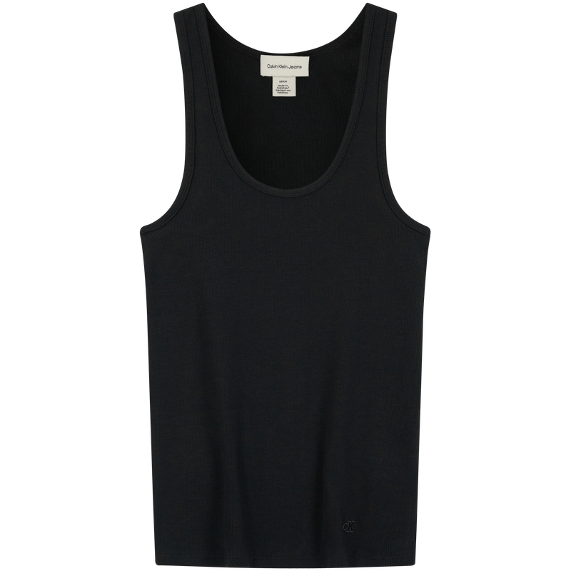 

Майка Calvin Klein Cotton Contour Rib, космический черный