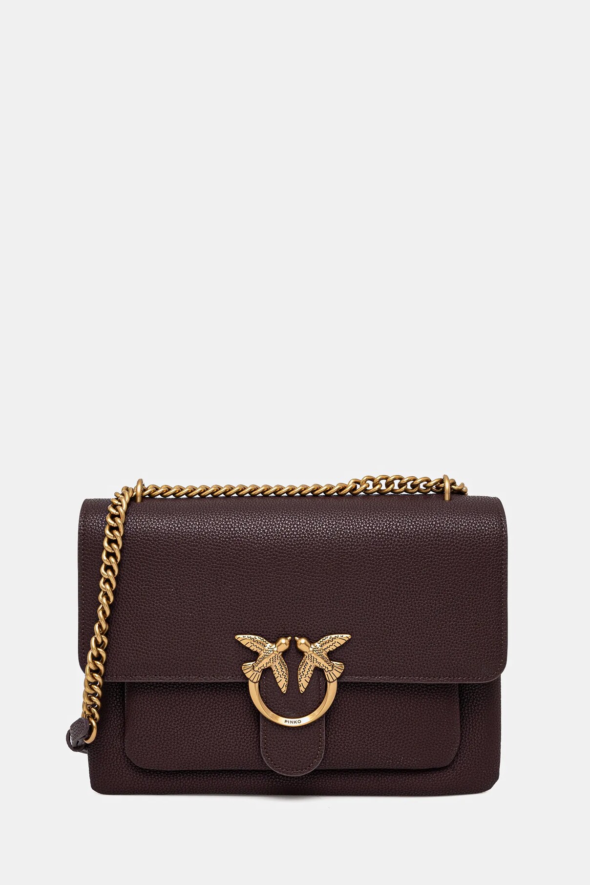 

Сумочка из кожи Pinko, бордовый