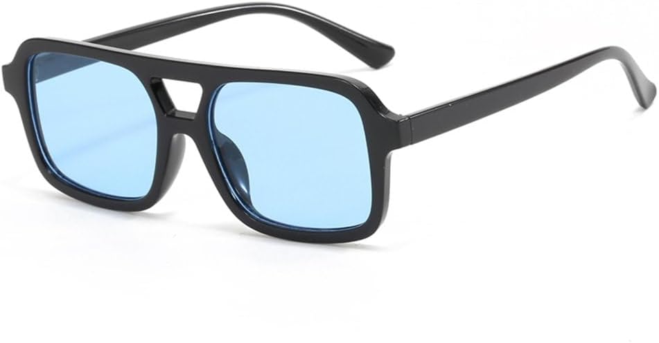 

Защитные очки для активного отдыха на открытом воздухе, солнцезащитные очки Beam, персонализированные солнцезащитные очки в маленькой оправе в стиле ретро для женщин HHZZYVY, Black Blue