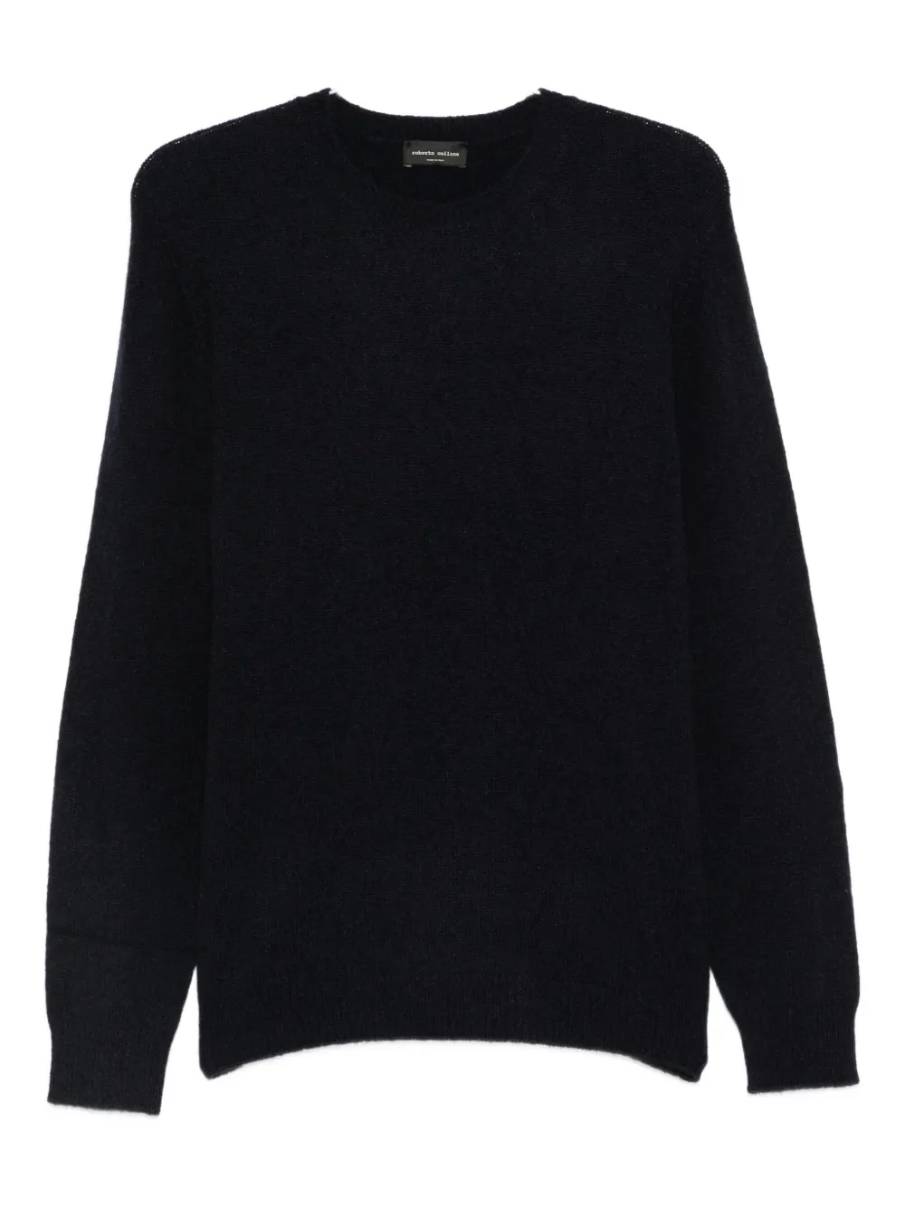 

Свитер с круглым вырезом Roberto Collina, синий