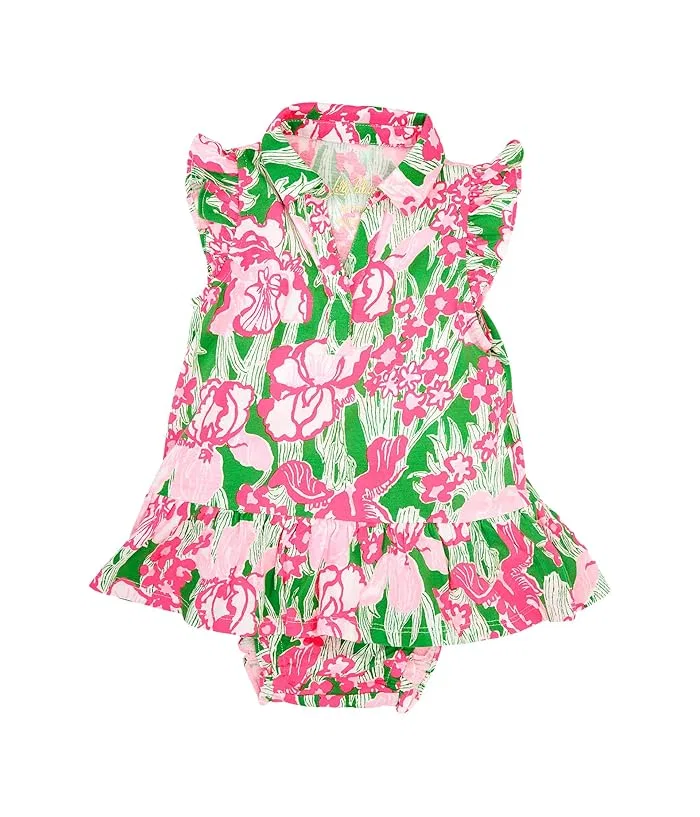 Платье детское с рюшами Mini Riegan Lilly Pulitzer Kids, Putting Green Hannah