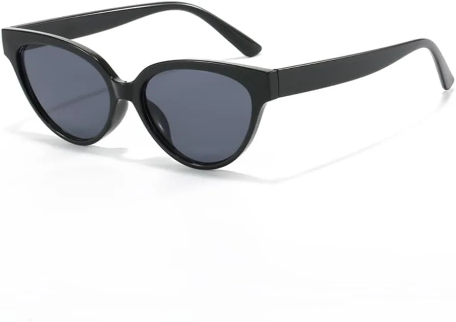 

Солнцезащитные очки «кошачий глаз» для женщин и мужчин, ретро-очки «кошачий глаз», защита от ультрафиолета UV400, винтажные очки для путешествий KTUCN, Black