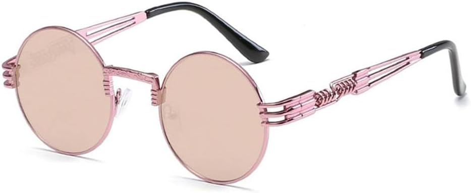 

Модные ретро-солнцезащитные очки в стиле стимпанк с металлическими дужками для мужчин и женщин, разноцветные, с защитой от УФ-излучения UV400 KTUCN, N20 Pink Barbiepink