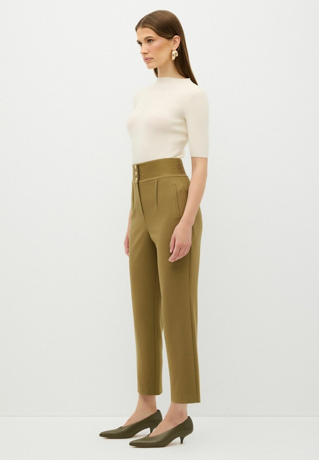 

Брюки HIGH WAIST adL, оливковый