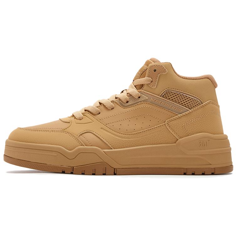 

Скользоустойчивые и дышащие высокие скейтерские кроссовки мужские 361°, коричневый