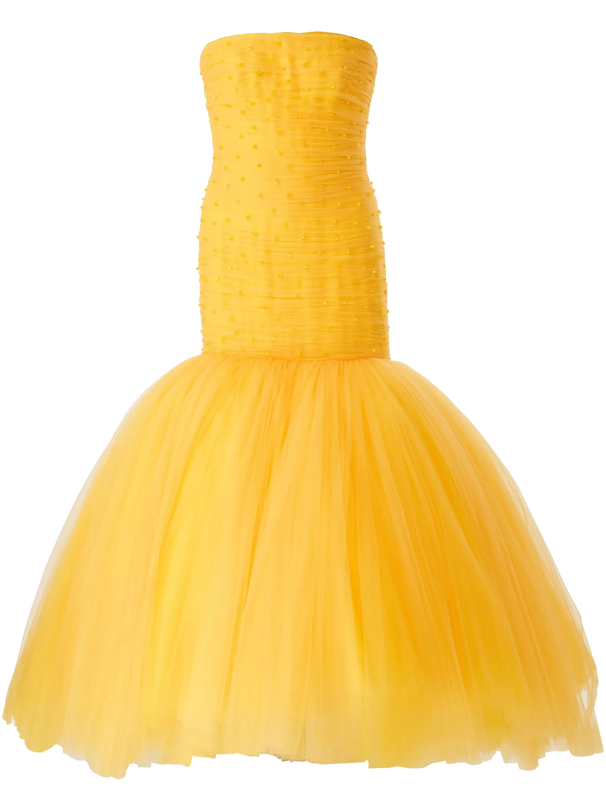 

Платье из тюля Carolina Herrera, желтый