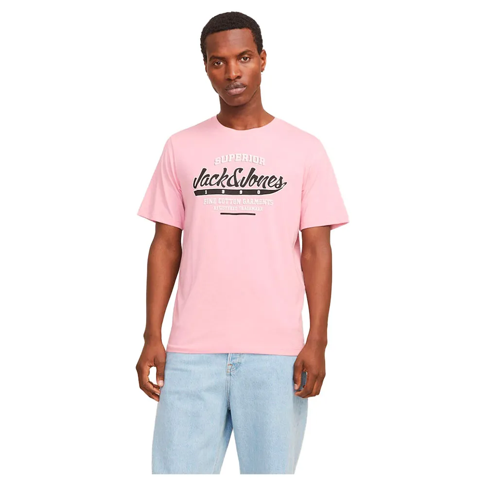 

Футболка с коротким рукавом Jack & Jones Logo, розовый