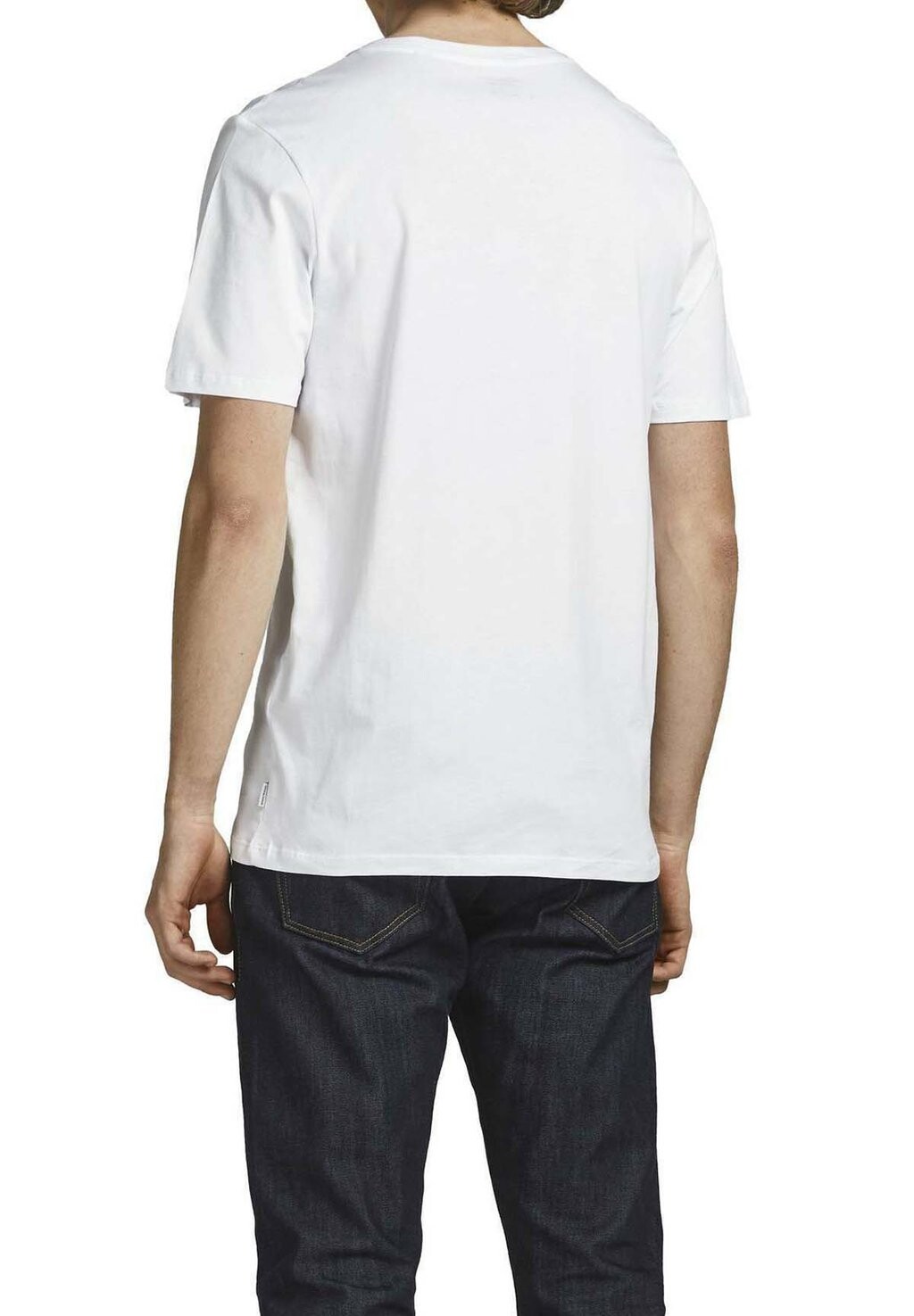 

Базовая футболка 4ER PACK V-NECK KURZARM Jack & Jones, белый