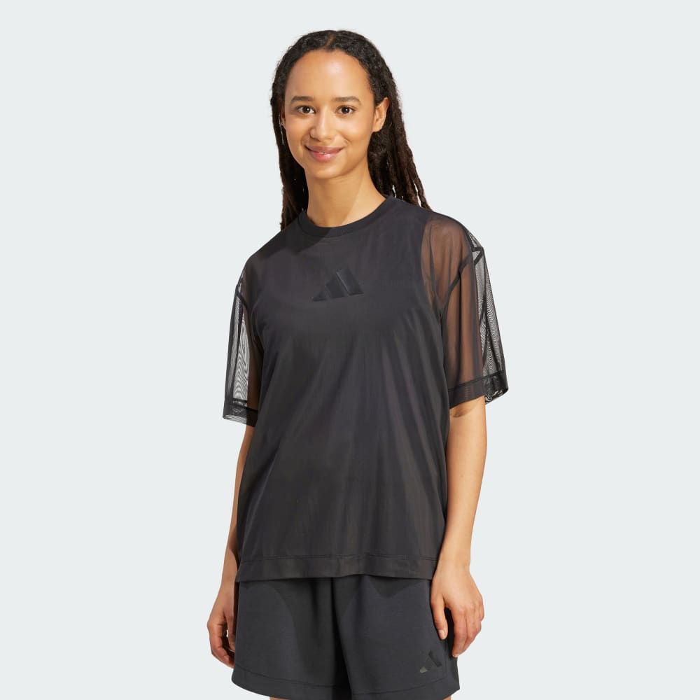 

Футболка Adidas Soft Lux Mesh Tee, черный