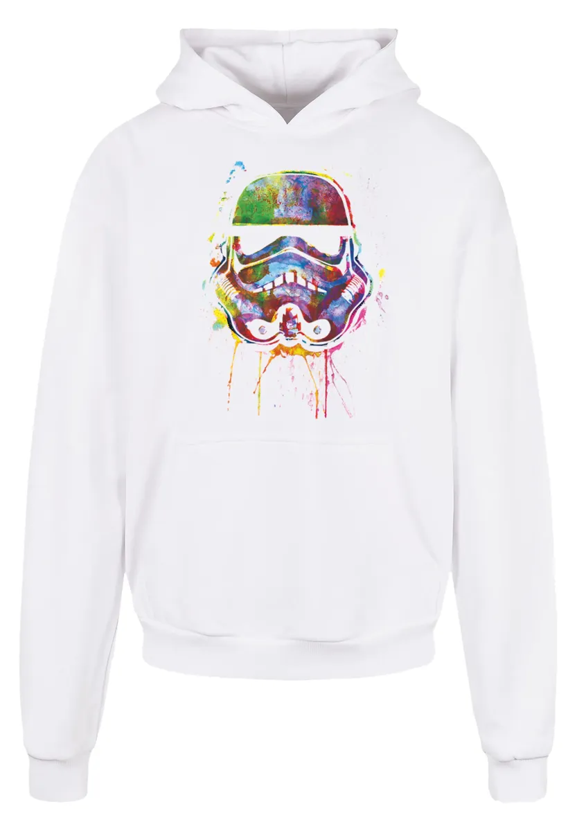 

Толстовка F4NT4STIC "PLUS SIZE Stormtrooper Paint Splats", принт, белый