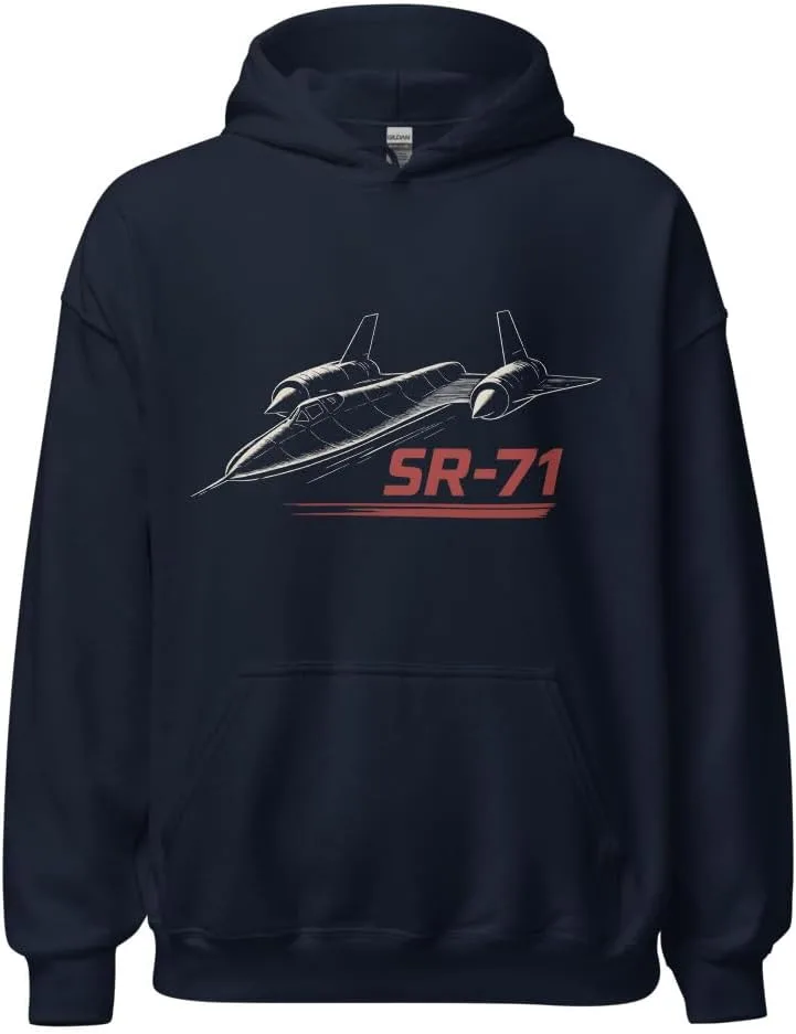 Толстовка SR-71 с принтом быстрого реактивного самолета