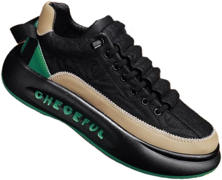 

Кроссовки Clolinde Comfy Skate Удобные и модные мужские повседневные кроссовки - весенне-летние прогулочные скейт кроссовки, зеленый