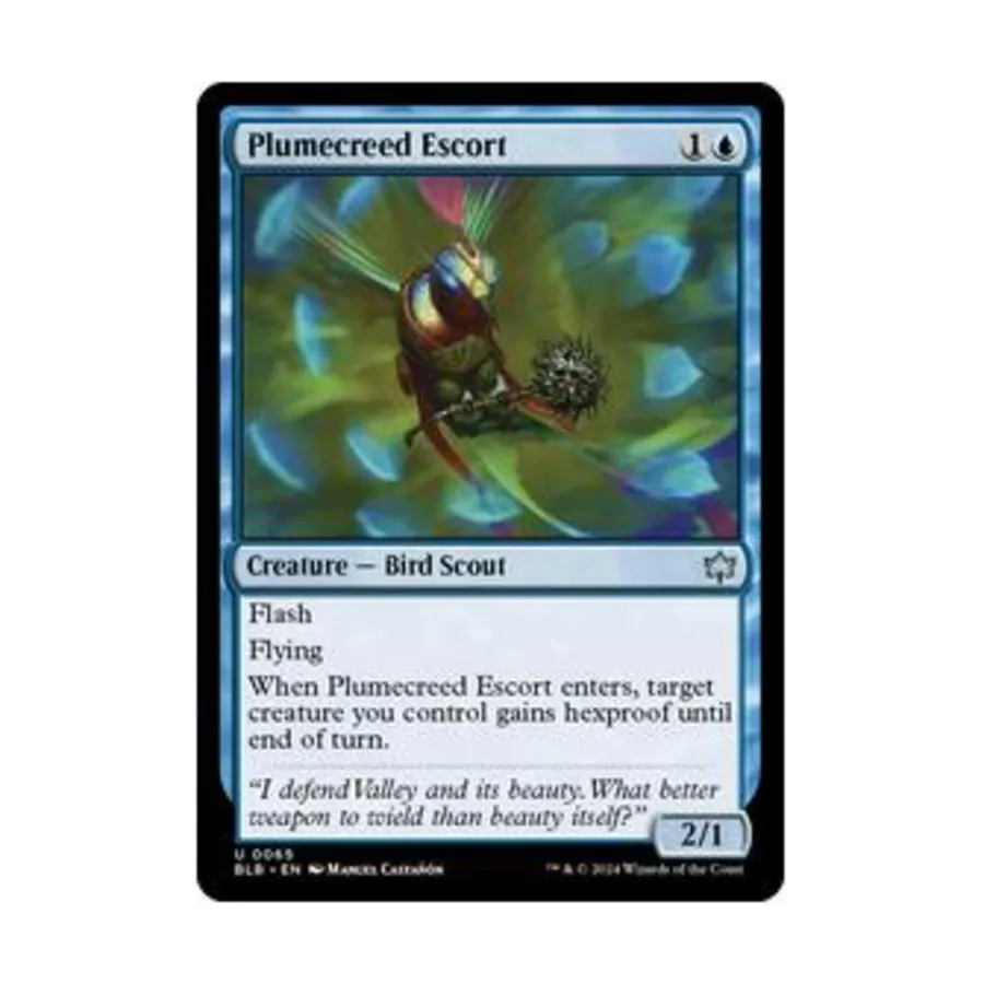 

CCG Плюмкрид Эскорт (U), MTG - Bloomburrow