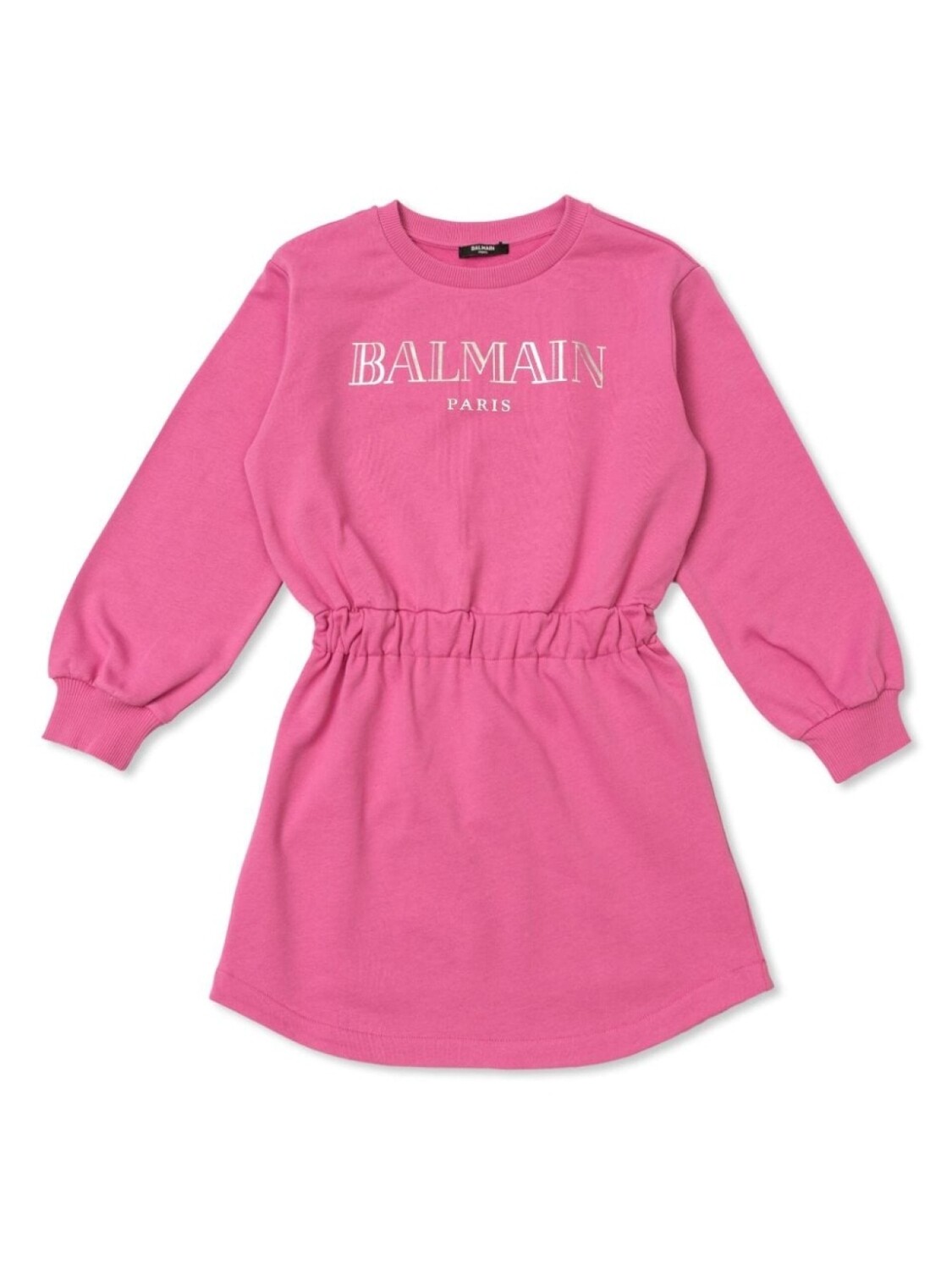 

Balmain Kids короткое платье из джерси с логотипом, розовый