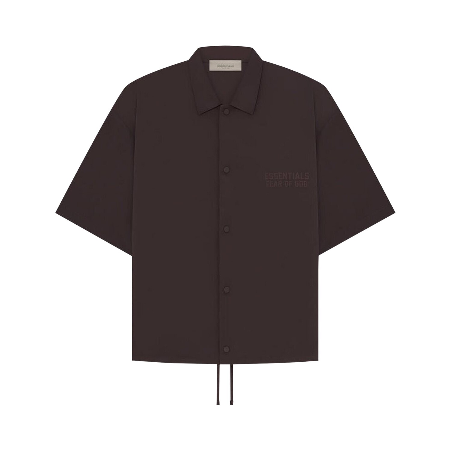 

Нейлоновая рубашка с короткими рукавами Fear of God Essentials, цвет Сливовый