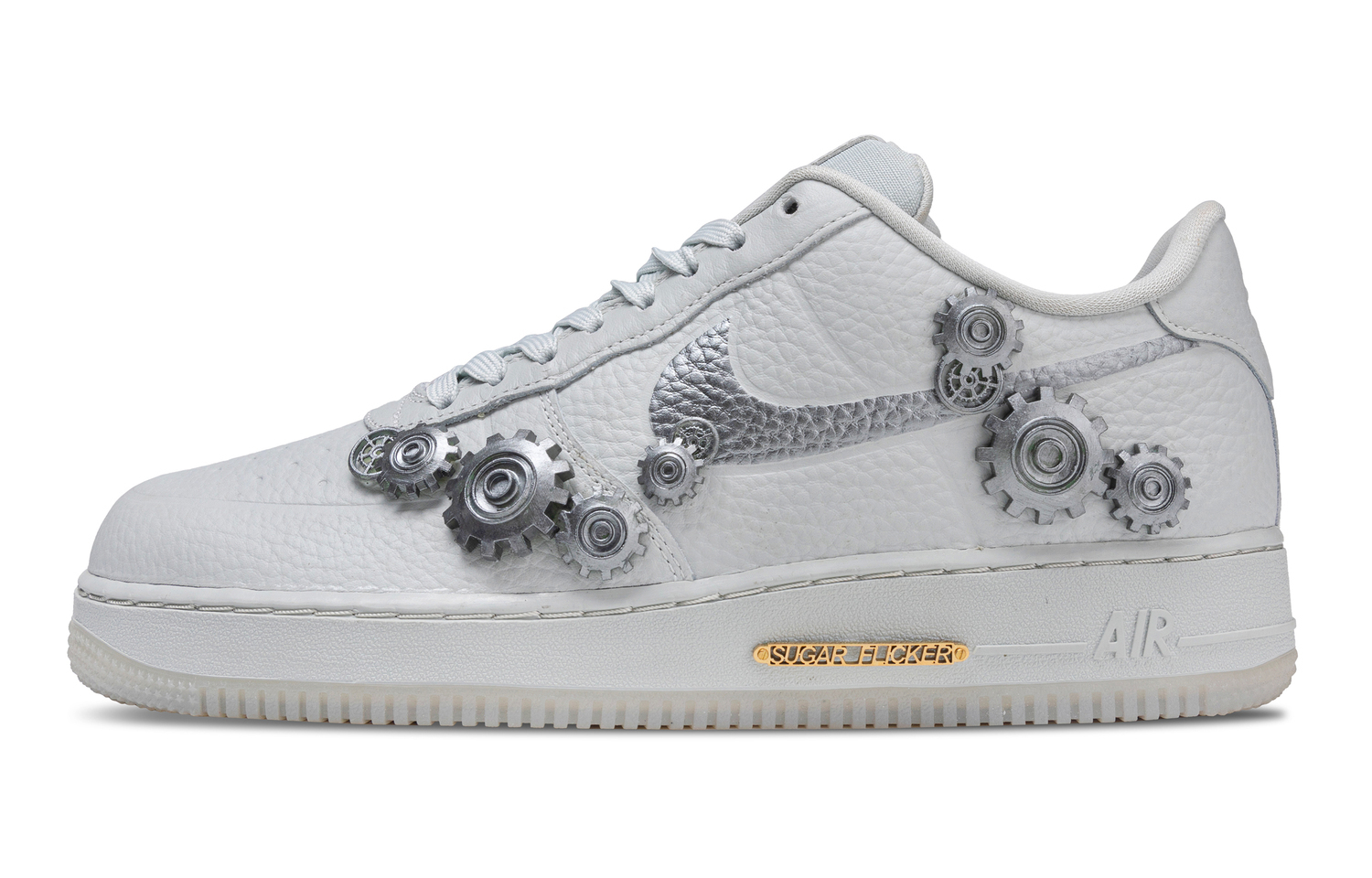 

Кроссовки для скейтбординга Air Force 1 Steampunk Low top мужские светло-серые Nike, светло-серый